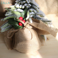 Petits arbres de neige Miniature en Sisal, 1 pièce, fausse plante, pour un décor de table