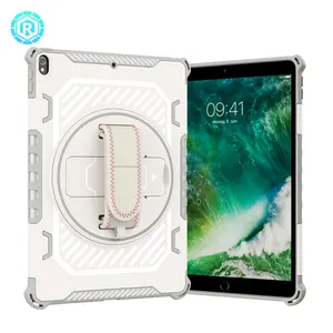 For IPad Pro 10.5 Slip-Resistant Type-A Mecha Tablet Case Portable TPU Shockproof Case 360 Rotate One-piece Case