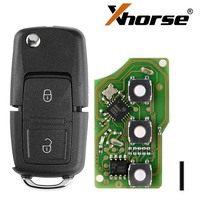 Clé à distance universelle XHORS XKB508EN, style B5, 2 boutons, fonctionne avec l'outil MINI Key Tool/VVDI2, clé de voiture automatique