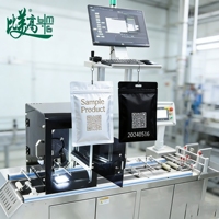Machine de marquage laser UV avec détection de duplicité, pagination automatique et fonction fiable d'élimination des produits défectueux