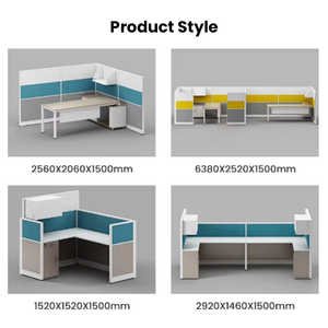 Hiện đại Modular văn phòng máy trạm phân vùng hệ thống Ergonomic góc thiết kế cho đội ngũ lớn không gian văn phòng Máy Trạm Giá - Product Image 2