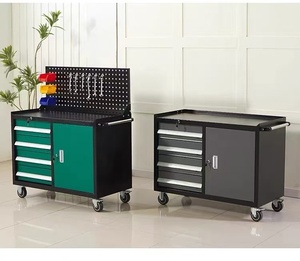 Heavy-duty 4-Drawer Storage Cabinet Hand <b>Trolley</b> Industrial Auto Repair Multi-Function Workshop Parts Model 900 500kg Load - Product Image 1