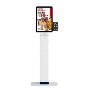 OEM ODM 23.6 Inch Self-Service Barcode <b>Scanner</b> Kiosk <b>with</b> Touch Screen Floor-Standing Self-Ordering Kiosk Stands for Mall Use - Product Image 1