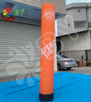 Pilier gonflable pour la publicité, tube lumineux pour la décoration, colonne gonflable pour événements en plein air, cylindre gonflable
