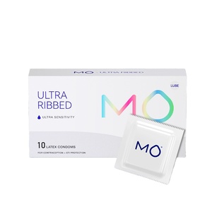 MO Hot Selling Custom Ultra <span class=keywords><strong>Ribbed</strong></span> TT Silikons chmier mittel Natur latex Kondome für Männer Hohe Empfindlichkeit - Product Image 1