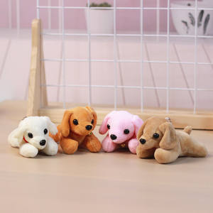 12cm mignon en peluche 3D porte-clés couché chiot en peluche <span class=keywords><strong>Labrador</strong></span> poupée pendentif en peluche chiot porte-clés - Product Image 2