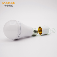 Ampoule LED d'urgence WOOJONG A60 E27 6W en plastique certifiée RoHS pour escaliers intérieurs, best-seller