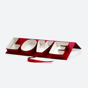 Hộp hoa hồng cho ngày lễ tình nhân Hộp quà tặng Thư Phong Cách Mớ<span class=keywords><strong>i</strong></span> Màu Đỏ tô<span class=keywords><strong>i</strong></span> yêu bạn hộp - Product Image 2