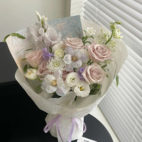 Kertas Kemasan Bunga Seni Floral Buket DIY Kertas Kemasan Buket untuk Hari Ibu Ulang Tahun Pernikahan Kertas Kemasan