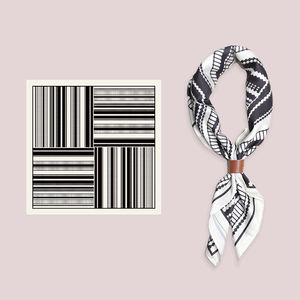 激安 ラグジュアリー ハイエンド ブランド スカーフ卸売 プリントスクエア サテンシルクスカーフ メンズスーツ用 コーディネートスカーフ - Product Image 6