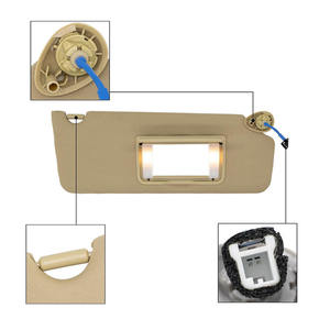 แผ่นบังแดด 83280-TG7-A12ZA สีเบจด้านหลังสำหรับฮอนด้า ไพลอต 2017-2021 ติดตั้งง่ายวัสดุพีวีซี - Product Image 4