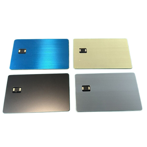 Giao Diện Kép NFC thẻ kim loại EMV khe cắm chip để thanh toán thẻ tín dụng kim loại không tiếp xúc với sọc và thanh chữ ký - Product Image 2