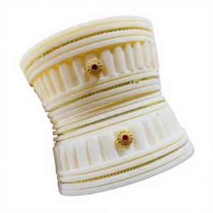 BS INTERNATIONAL Luxury Religious Ball Design Ivory Resin Eco-Friendly <b>Bangles</b>/<b>Bracelet</b> Women Wedding Gift Custom Pear Diamond - Product Image 6
