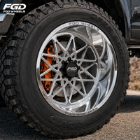 Jantes forgées polies FGD 22 26 28 pouces, alésage central PCD 8x165.1, en alliage forgé pour Chevrolet Silverado 2500