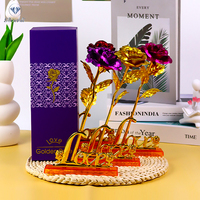 Pesona Mawar Abadi Buatan PE Berlapis Emas 24K Unik, Hadiah Pernikahan, Ulang Tahun, Hari Valentine yang Dipersonalisasi