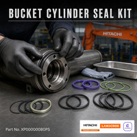 Kit de joints de vérin de godet Hitachi Pièces d'origine Hitachi XP00000080PS Pièces hydrauliques pour excavatrice Hitachi ZX200-3 ZX200-5A ZX210-5B