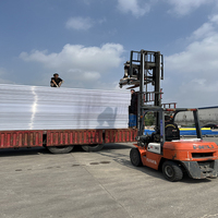 Panneau en polycarbonate creux résistant au feu et aux hautes températures, toit de serre, feuille murale imperméable