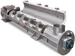 Sistema de transportador de tornillo personalizado Transportador de tornillo horizontal para transmisión de material industrial