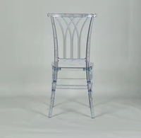 Chaise de banquet transparente en plastique Napoléon pour la restauration, les hôtels, les mariages et les événements