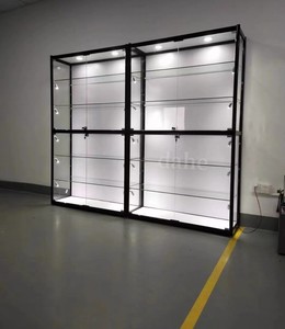 Vitrine <span class=keywords><strong>murale</strong></span> cosmétique multifonctionnelle à vision complète, verrouillable, présentoir à <span class=keywords><strong>bijoux</strong></span>, éclairage LED, <span class=keywords><strong>armoire</strong></span> à curiosités, jouets - Product Image 4