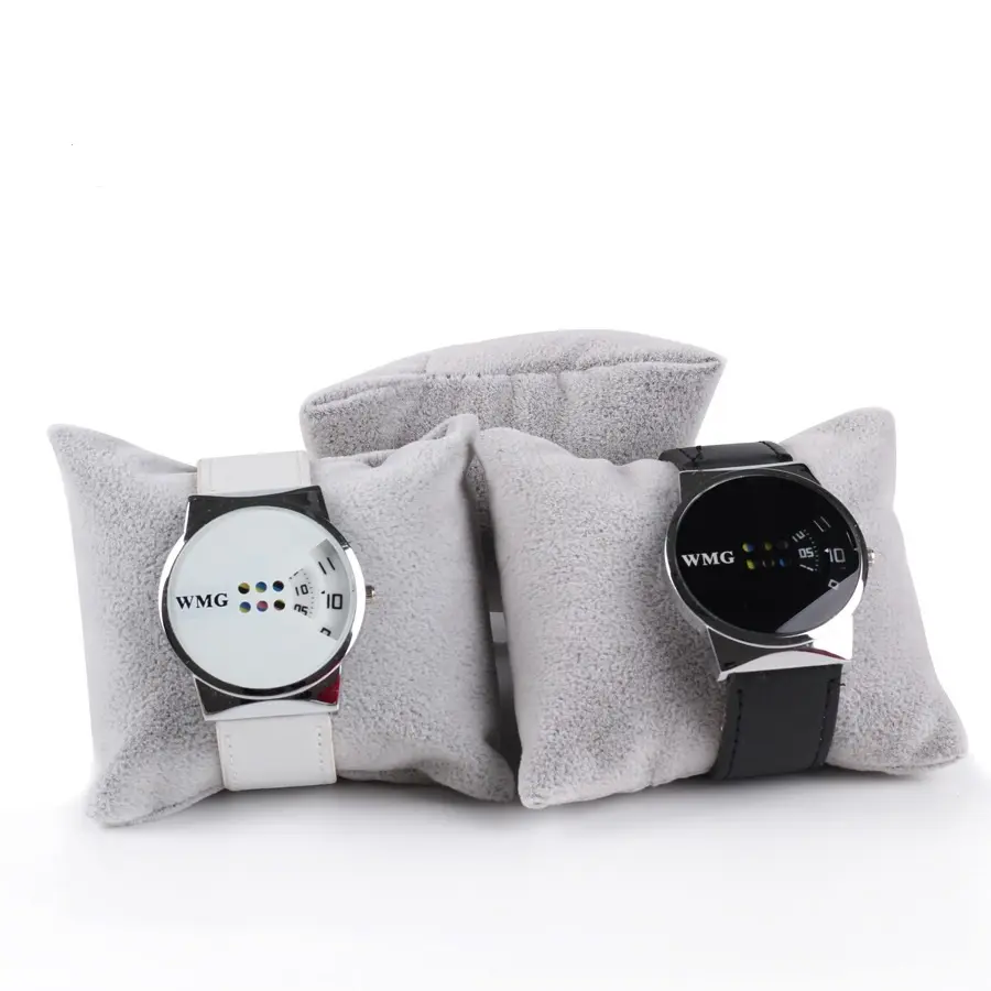 Wholesale Velvet Packaging Pillow Grey Watch Pillow Bracelet Jewelry Display Props