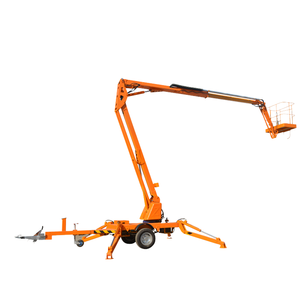 Plate-forme de travail aérienne de camion de dispositif de mise à niveau automatique de 12m avec la machine de levage de bras se pliant pour remorquer la remorque de bras détraqué - Product Image 4