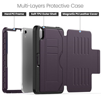 Étui hybride antichoc robuste en caoutchouc pour tablette, protection intégrale, vente en gros, pour iPad Mini 6/A17 Pro Inch