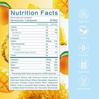 Poudre d'électrolytes hydratante naturelle à l'ananas et à la mousse de mer, sans gluten, végétalienne, pour la récupération énergétique et sportive des adultes