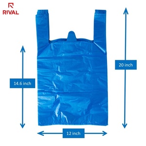 Wholesale <b>Biodegradable</b> HDPE Custom <b>Packaging</b> Plastic Carrier T-shirt Bags - Product Image 1