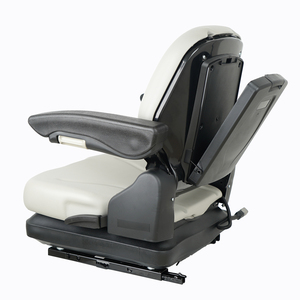 Siège de tracteur à Suspension en PVC à profil bas Highback avec dossier réglable robuste pour chariot élévateur pelle moissonneuse nouveau détail - Product Image 5