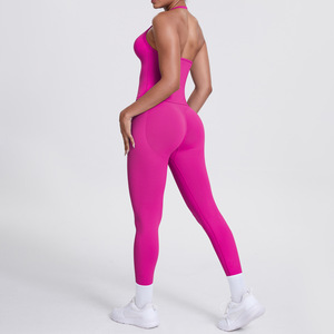 Conjunto Deportivo PASUXI para <span class=keywords><strong>Mujer</strong></span>, Talla XL, Ligero, Transpirable, Ropa Deportiva Sólida, Top Deportivo sin Espalda, con Detalles Fruncidos - Product Image 6