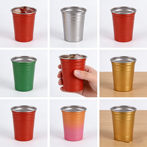 Bouteille d'eau sport en acier inoxydable à paroi simple de 18 oz avec logo personnalisé UV, bouteille d'eau en métal avec couvercle à bec verseur et paille, tasse à bière imprimée avec logo - Product Image 1