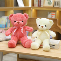 Xinhui Valentijnsdag Cadeaus Rode Teddybeer Met Lint Pluche Speelgoedberen Groothandel