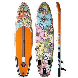 Geetone flower – ensemble de planches de <span class=keywords><strong>paddle</strong></span> gonflables de <span class=keywords><strong>11</strong></span> <span class=keywords><strong>pieds</strong></span>, pliable, ISUP avec accessoires, planche de surf portable, nouveau design - Product Image 2