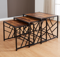 Table basse en métal nordique pour salon, décoration minimaliste pour la maison, table de centre pour le thé