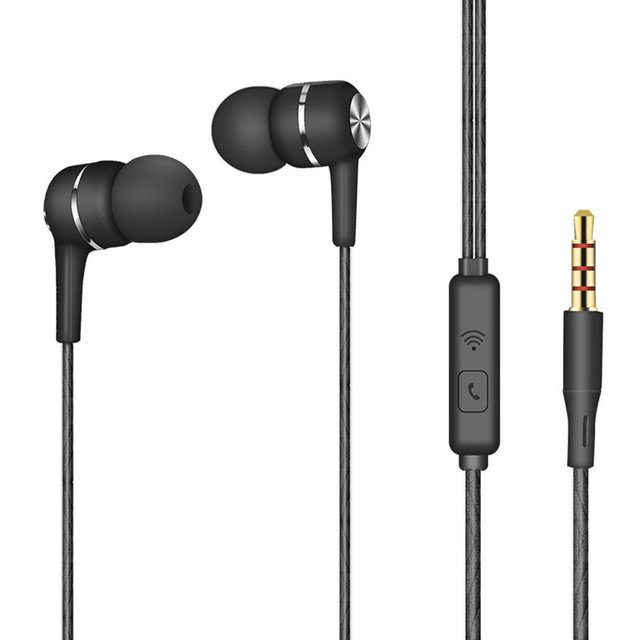 Simple Universal In-ear Headphones Inline Computer Phone With Wheat Headset Wire Headset Blue Tooth Earphone V4.2 Stereo