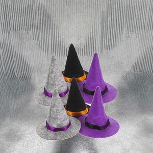 Decoraciones para Mesa de Fiesta, Decoración para Botellas de Vino, Mini Sombreros de Bruja de Plástico de <span class=keywords><strong>Warner</strong></span> Felt, 6.5 cm - Product Image 4