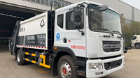 Nouveau camion compacteur urbain 18T avec benne de 12m³ à moteur diesel pour le recyclage des déchets