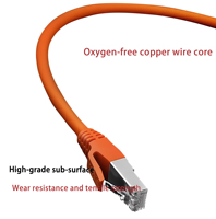 MT-5656 CAT6 8p8c Kabel Lan Serat Tembaga Terdampar Kelas 6 Gigabit Jalur Koneksi Router Kecepatan Tinggi Jaringan Broadband FTTH FTTB