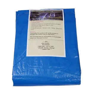 Usine de bâches de Yiwu, Chine - Fournisseur de bâches en plastique imperméables enduites de PE - Housse de protection contre la pluie - Housse de camion - Housse de remorque - Product Image 1