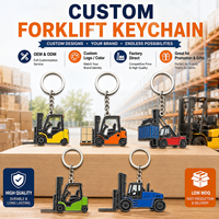 Porte-clés personnalisés en gros de haute qualité pour chariots élévateurs, véhicules de construction, souvenirs d'entreprises de machines industrielles