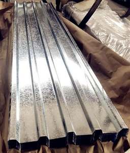 ราคา Thicknes0.17/0.22/ 0.3 /0.14มม. Guage22/30/32/28กรัมแผ่นเหล็กเคลือบสีมุงหลังคาสังกะสีลูกฟูก - Product Image 2