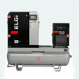 Compressor de ar de parafuso rotativo 4KW 5HP óleo estacionário injetado