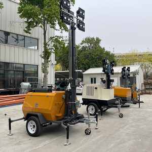Vielseitiger Diesel-<span class=keywords><strong>Solar</strong></span>-betriebener 7m 9m Elektrischer & Manueller Teleskop-Weißlicht-LED-Lichtmast Kostengünstiger 1000 Watt Lichtturm-Fahrzeug - Product Image 6