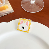 Épingles en acrylique créatives et mignonnes de chiot Corgi, personnages de dessins animés, épingles en acrylique personnalisées d'anime