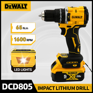 Dcd805 <span class=keywords><strong>20V</strong></span> không chổi than không dây tác động khoan có thể sạc lại 1600rpm cờ lê nhỏ gọn khoan tay công cụ điện pin <span class=keywords><strong>lithium</strong></span> - Product Image 3