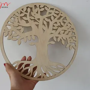 Laser aus geschnitten Unfinished Blank Tree of Life Holztür bügel