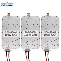 Module GaN haute puissance Dewin DW-PA-100W 100W, source de signal numérique LoRa 100-400 MHz, amplificateur de puissance RF pour drone de sécurité UAV