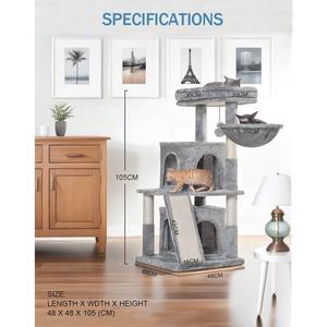 Bunnyhi MPJ004 usine directe <span class=keywords><strong>chat</strong></span> tour grande taille <span class=keywords><strong>arbre</strong></span> à <span class=keywords><strong>chat</strong></span> en bois sisal <span class=keywords><strong>chat</strong></span> escalade cadre moderne luxe maison pour animaux de compagnie - Product Image 2