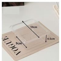 Boîte à tiramisu - Boîte d'emballage transparente pour gâteau roulé à découpe unique - Boîte d'emballage populaire pour desserts et pâtisseries